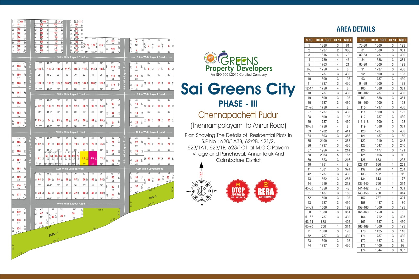 Sai Green City Phase 3 Site Map
